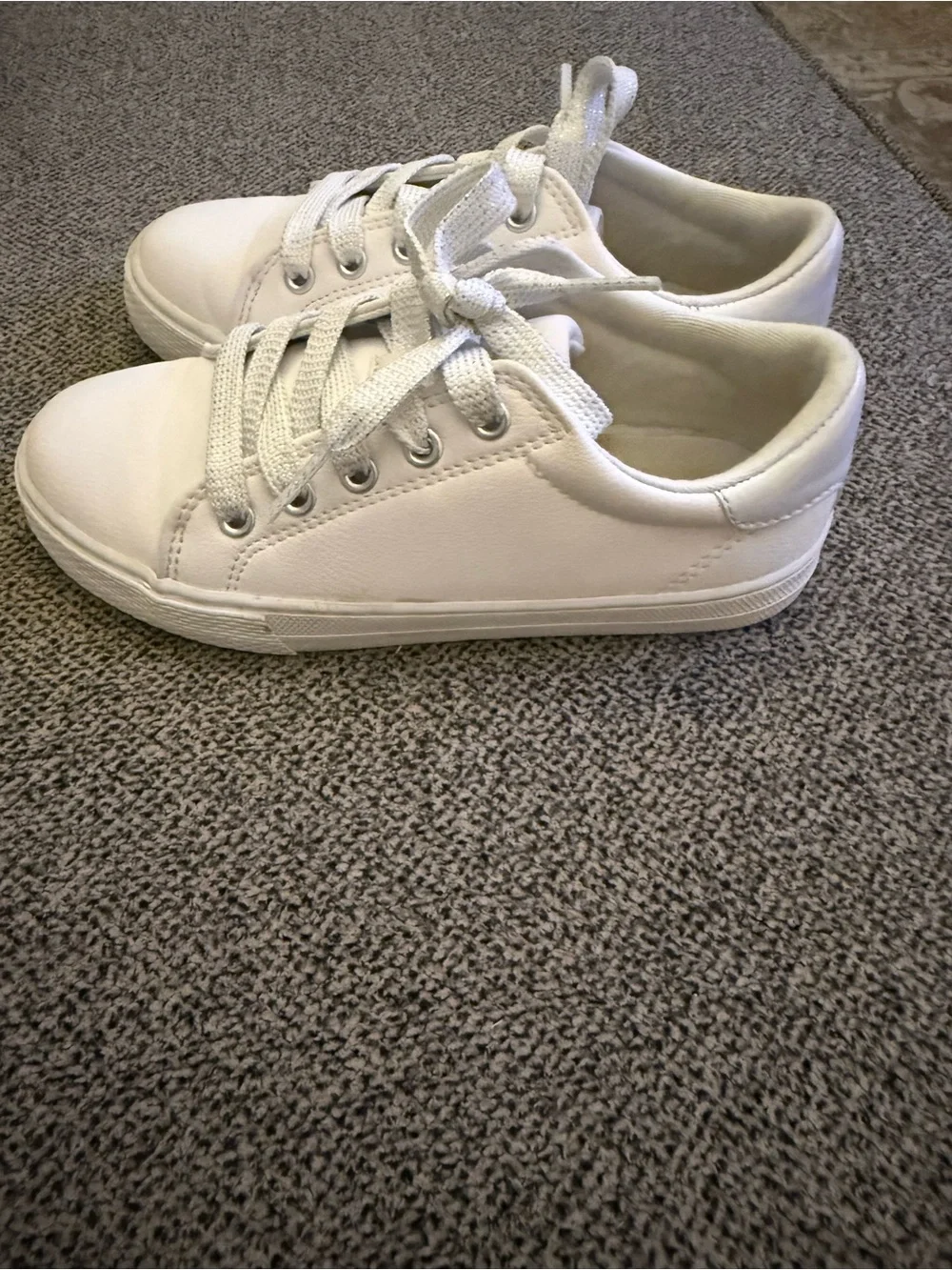 The Children's Place White Kids Lace-Up Sneakers